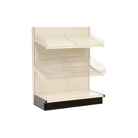 Lozier Lozier - Gondola Shelving, 48"W x 19"D x 84"H Single Side - Wall Starter 796422